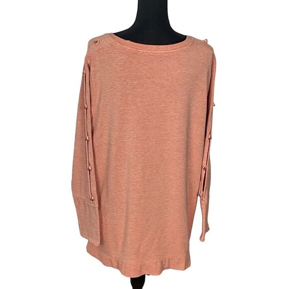 SOFT SURROUNDINGS Sweater Pullover Long Sleeve Peach 1X 7-13 - Picture 2 of 9